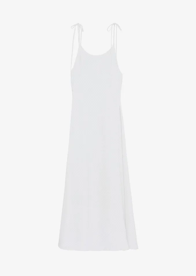 The Frankie Shop Brooke Tie Strap Maxi Dress 8211 Grey Stripe Shop Dresses