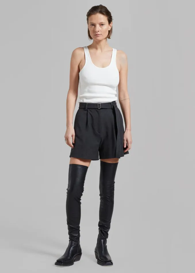 The Frankie Shop By Malene Birger Anisa Tank Top 8211 Soft White Shop Tops
