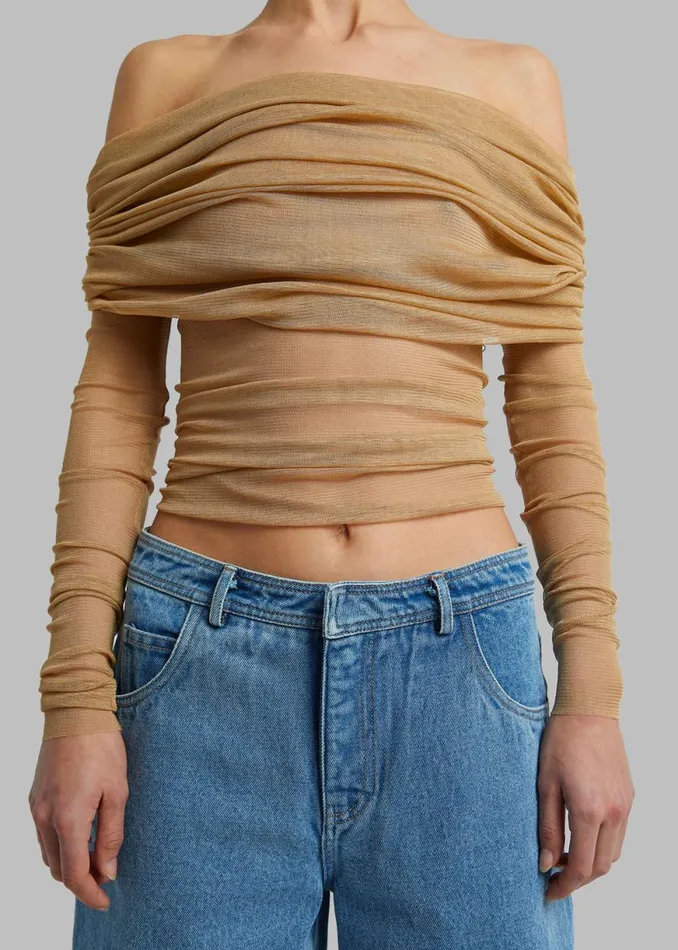 The Frankie Shop Christopher Esber Veiled Top 8211 Tannin Shop Tops