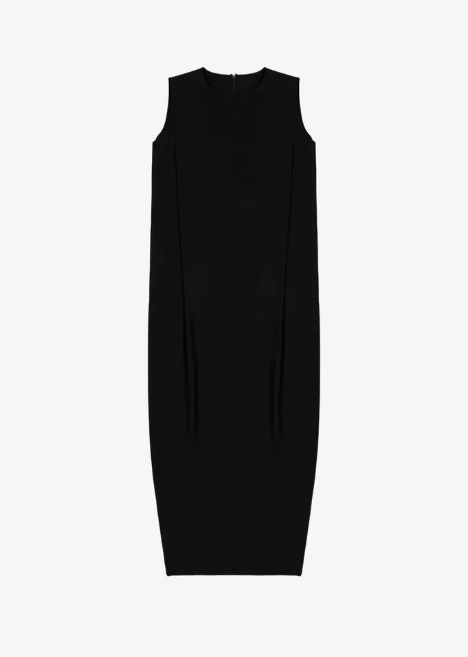 The Frankie Shop Eryn Sleeveless Pintuck Dress 8211 Black Shop Dresses