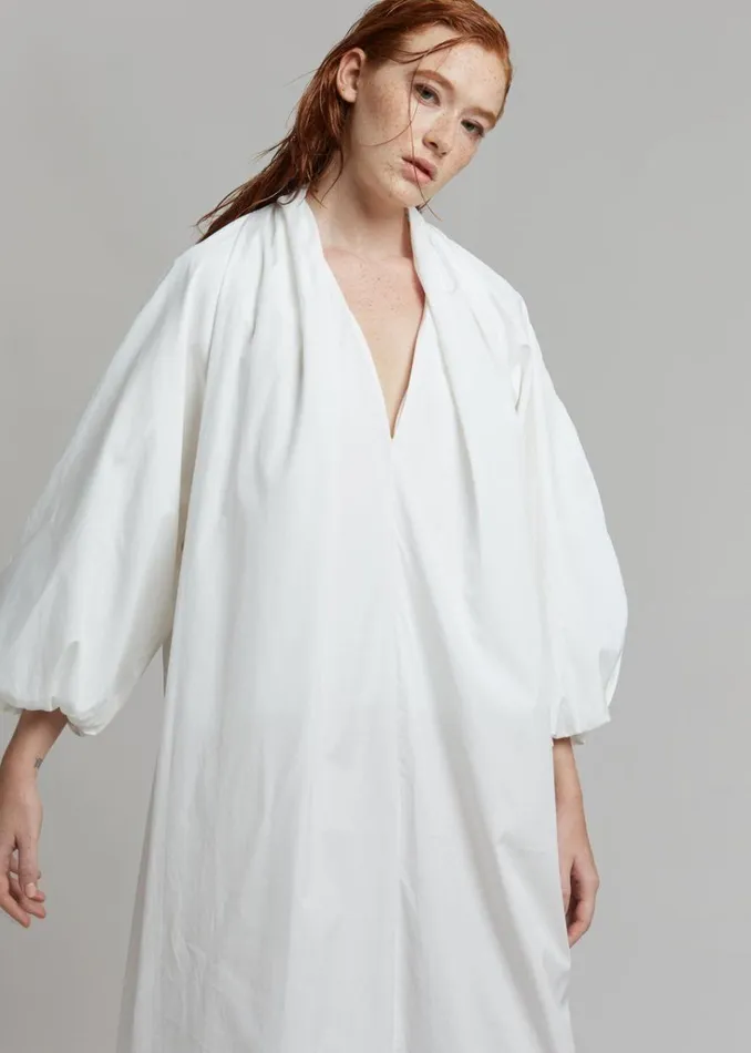 The Frankie Shop Esse Studios Collected Long Dress 8211 Ivory Shop Dresses