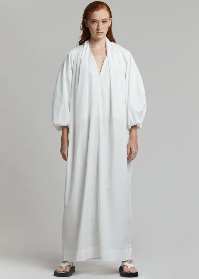 The Frankie Shop Esse Studios Collected Long Dress 8211 Ivory Shop Dresses