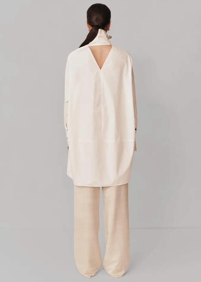 The Frankie Shop Esse Studios Evie Scarf Shirt 8211 Crema Shop Tops