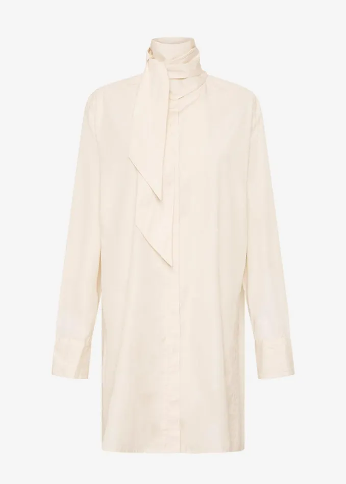The Frankie Shop Esse Studios Evie Scarf Shirt 8211 Crema Shop Tops