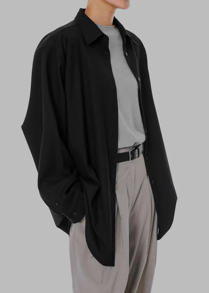 The Frankie Shop Gelso Shirt 8211 Black Shop Tops