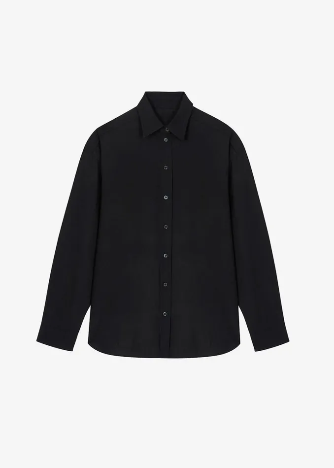 The Frankie Shop Gelso Shirt 8211 Black Shop Tops