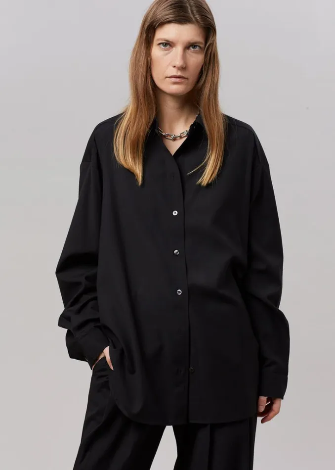 The Frankie Shop Gelso Shirt 8211 Black Shop Tops