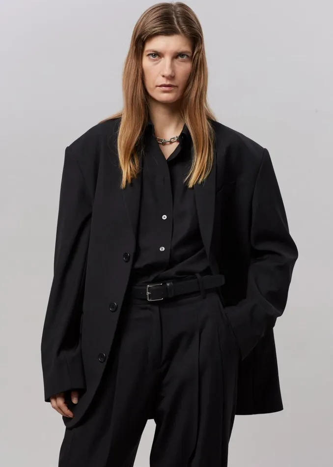 The Frankie Shop Gelso Shirt 8211 Black Shop Tops