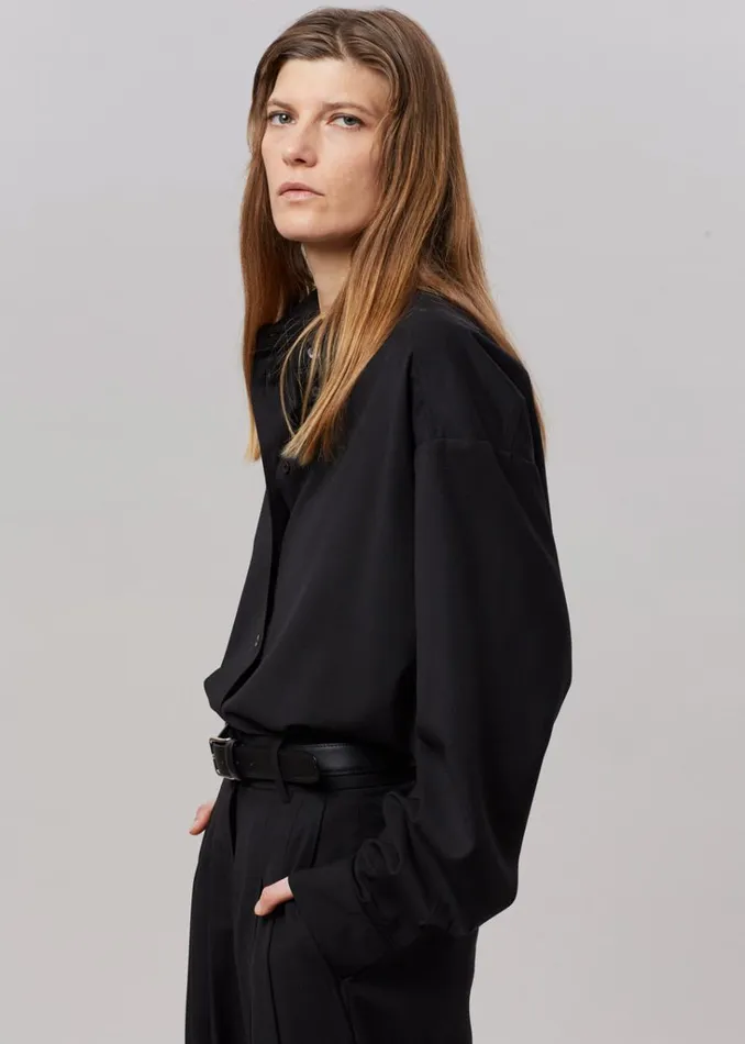 The Frankie Shop Gelso Shirt 8211 Black Shop Tops