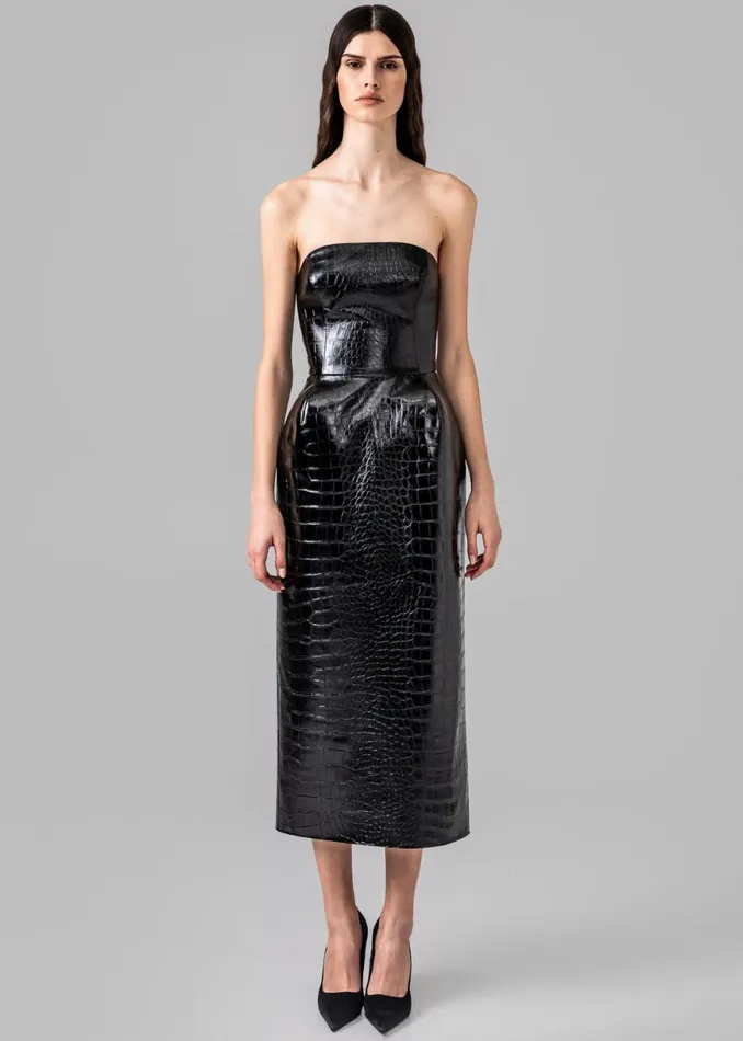The Frankie Shop Gudu Dress 01 8211 Black Shop Clothing
