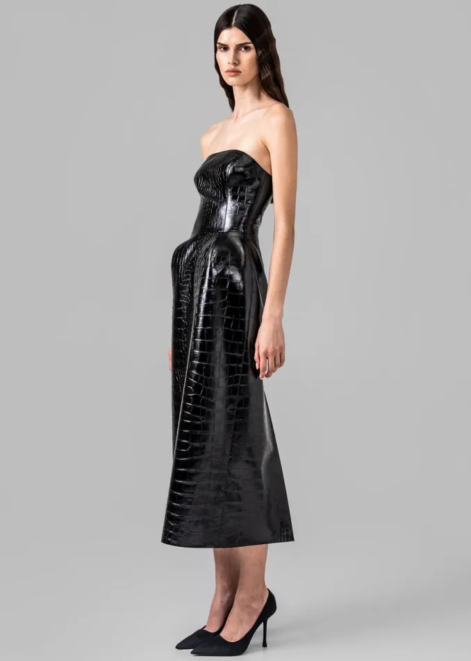 The Frankie Shop Gudu Dress 01 8211 Black Shop Clothing
