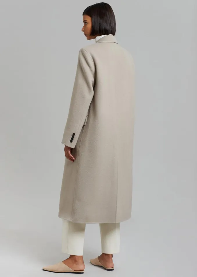 The Frankie Shop Jodie Double Pocket Coat 8211 Beige Shop Outerwear