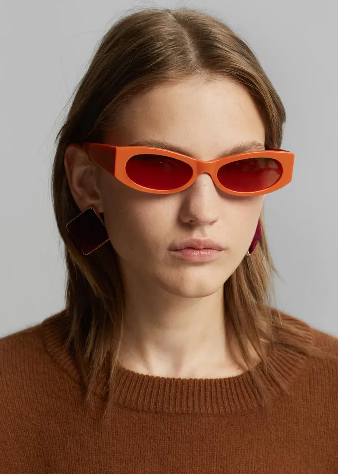 The Frankie Shop Karen Wazen Ciara Sunglasses 8211 Carrot Shop Accessories