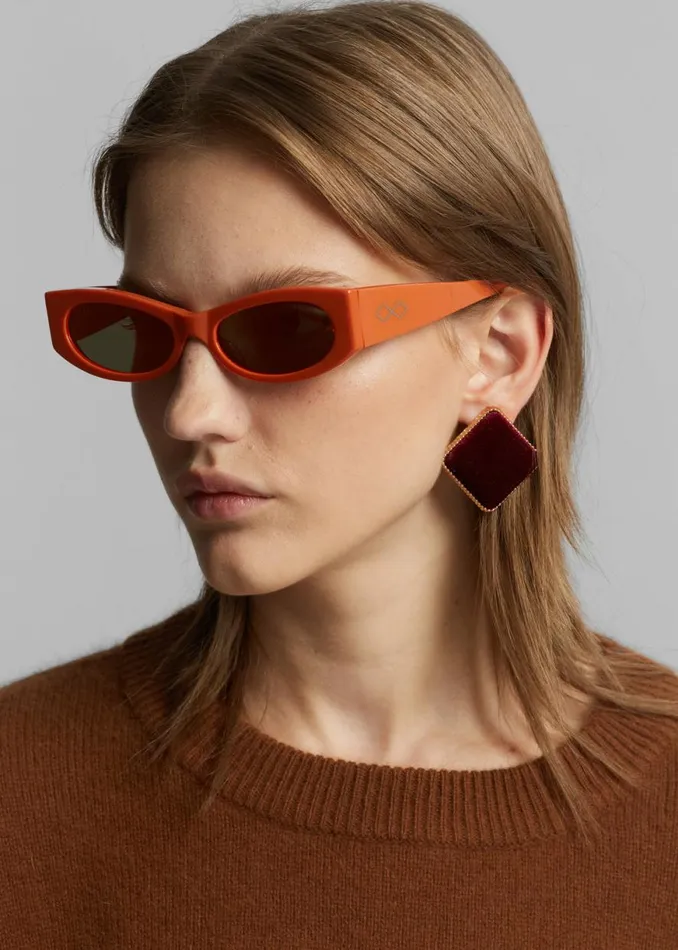 The Frankie Shop Karen Wazen Ciara Sunglasses 8211 Carrot Shop Accessories