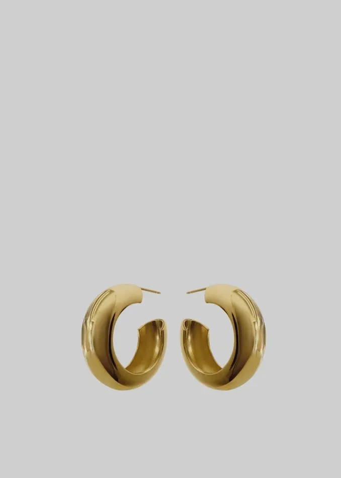 The Frankie Shop Laura Lombardi Cusp Hoops 8211 Gold Shop Accessories