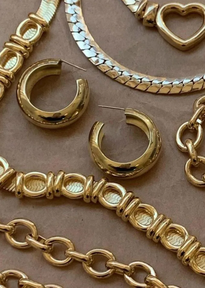 The Frankie Shop Laura Lombardi Cusp Hoops 8211 Gold Shop Accessories