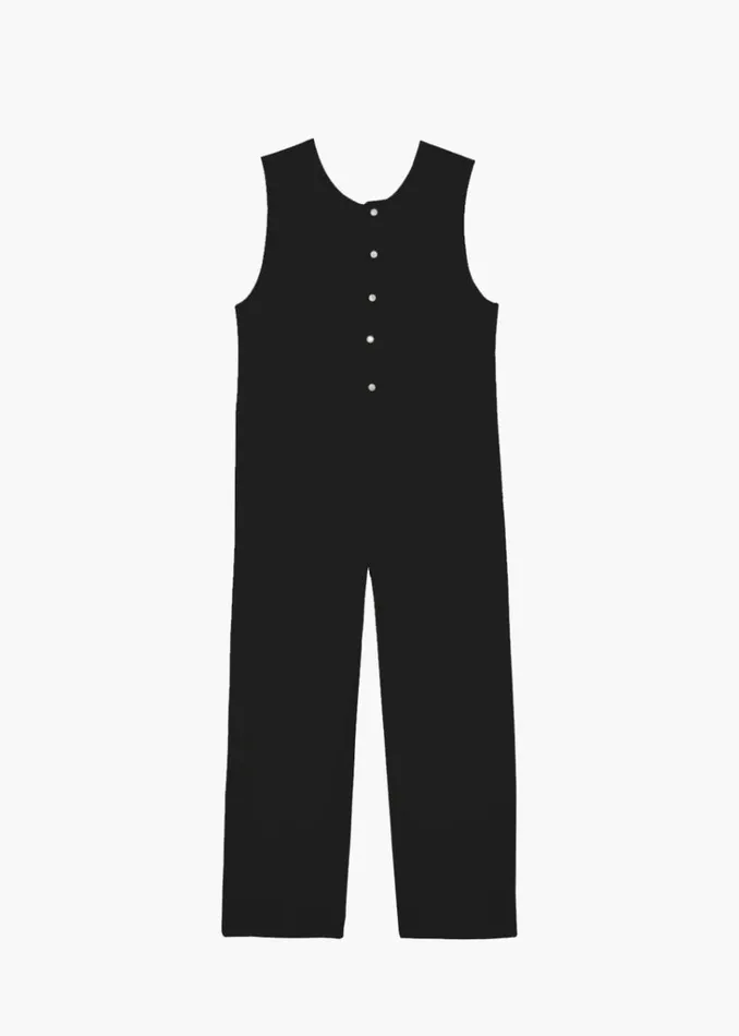 The Frankie Shop Liv Denim Jumpsuit 8211 Black Shop Denim