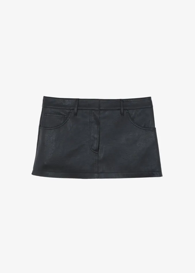 The Frankie Shop Nova Micro Skirt 8211 Black Shop Clothing