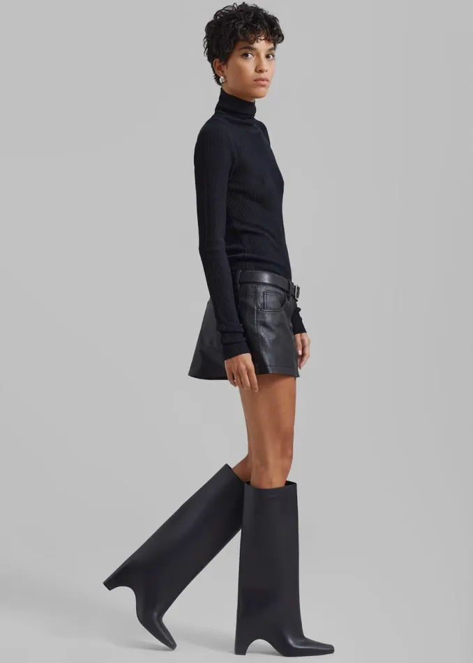 The Frankie Shop Nova Micro Skirt 8211 Black Shop Clothing