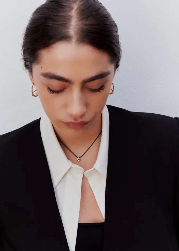 The Frankie Shop Otiumberg Petite Heart Cord Necklace 8211 Gold Vermeil Shop Accessories The Frankie Shop Otiumberg Petite Heart Cord Necklace 8211 Gold Vermeil Shop Accessories