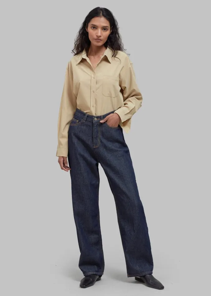 The Frankie Shop Rinne Shirt 8211 Tan Shop Tops