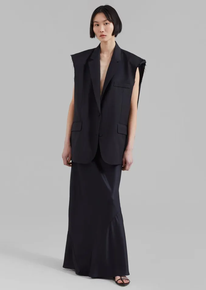 The Frankie Shop Senol Blazer Vest 8211 Black Shop Outerwear