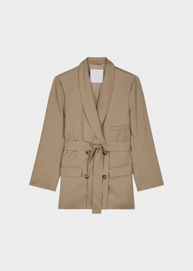 The Frankie Shop Sidonie Blazer 8211 Taupe Shop Outerwear