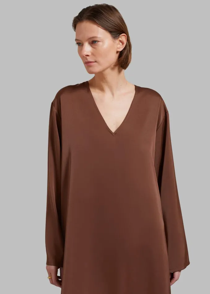 The Frankie Shop Solaqua The Resort Dress 8211 Cocao Shop Dresses