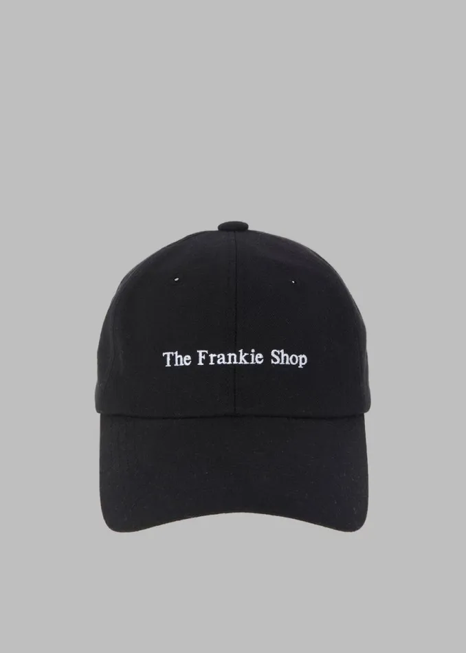 The Frankie Shop TFS Flannel Baseball Cap 8211 Black Shop Accessories