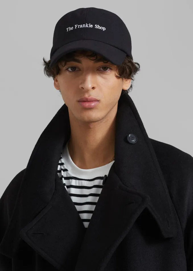 The Frankie Shop TFS Flannel Baseball Cap 8211 Black Shop Accessories