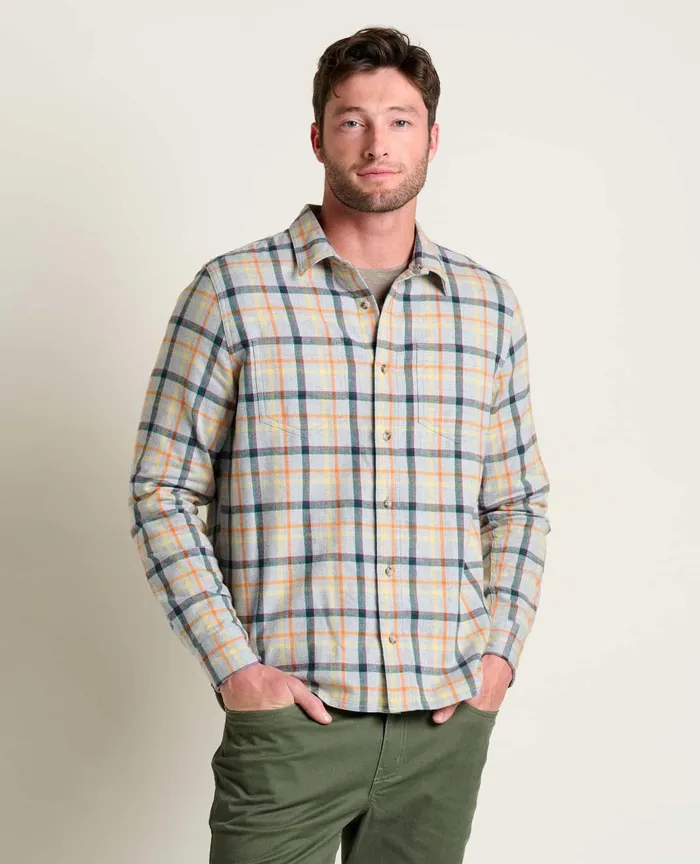 ToadandCo Shirts Flannagan Long Sleeve Shirt Heather Grey 8211 Men039s