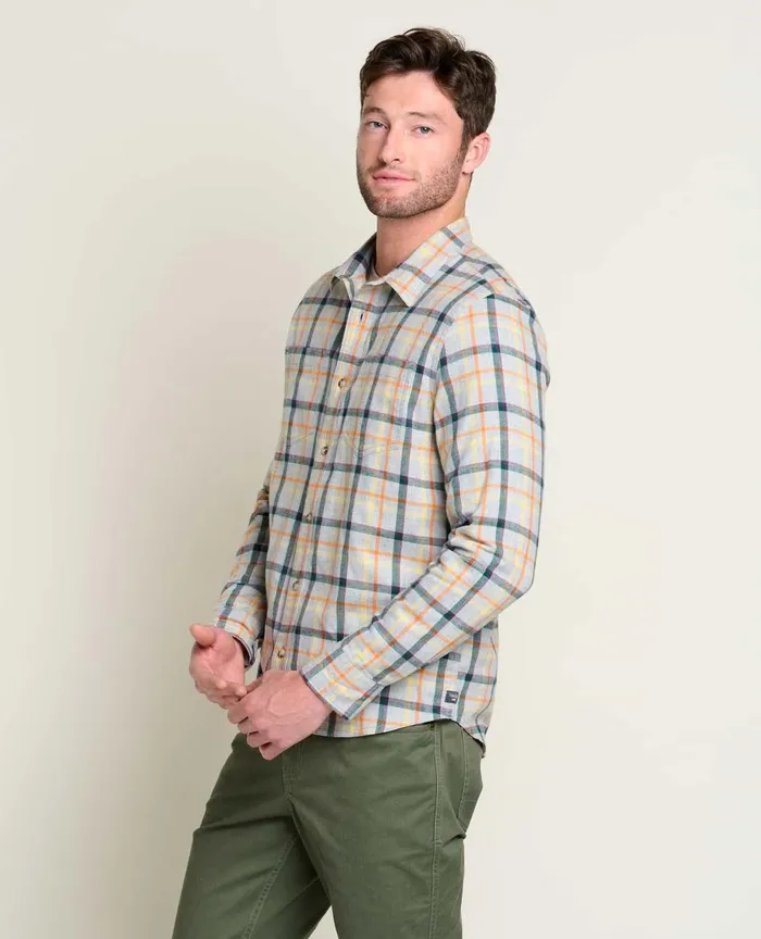 ToadandCo Shirts Flannagan Long Sleeve Shirt Heather Grey 8211 Men039s