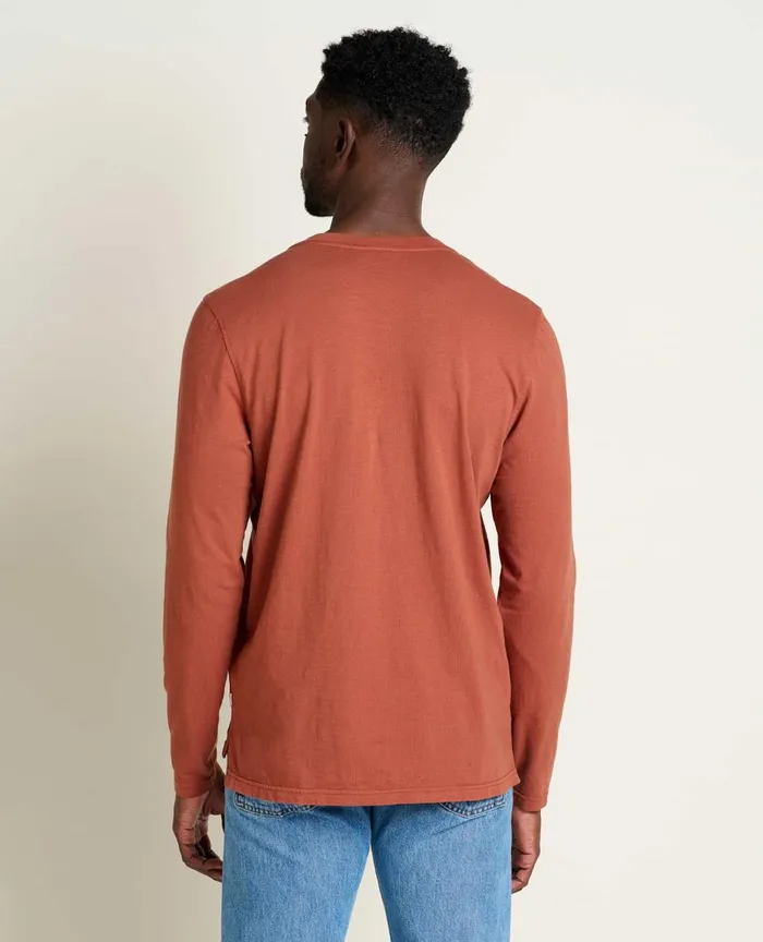 ToadandCo Shirts Men039s Primo Long Sleeve Henley Cinnamon 8211 Men039s
