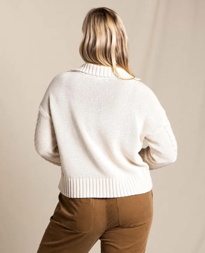 ToadandCo Sweaters Bianca Cable Sweater Natural 8211 Women039s