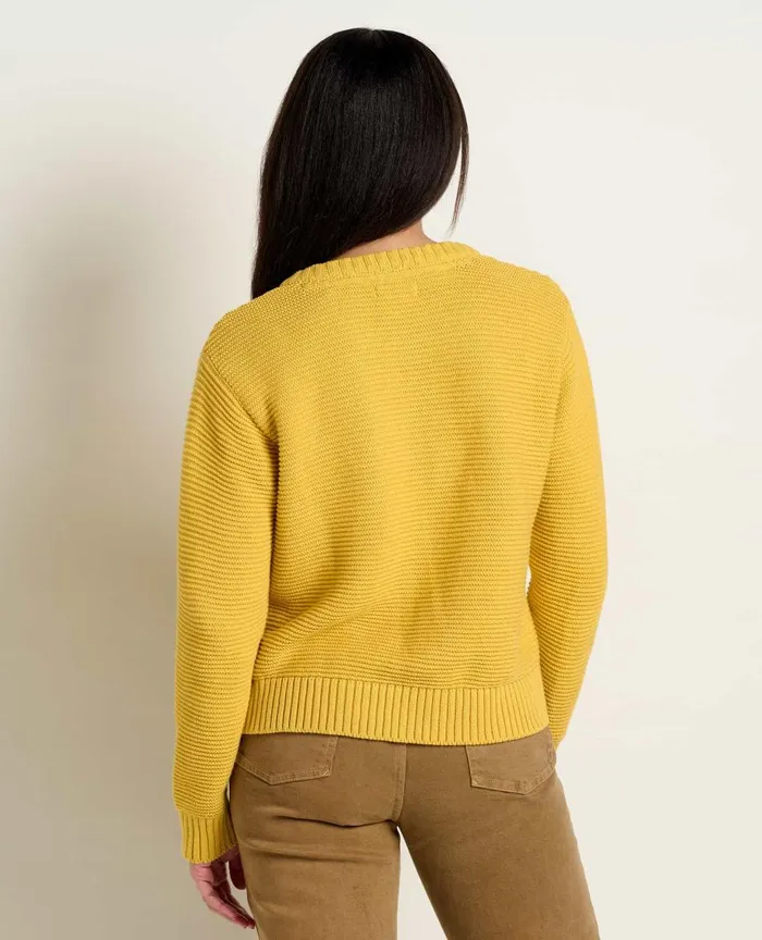 ToadandCo Sweaters Bianca Crew Cardigan Chamomile 8211 Women039s