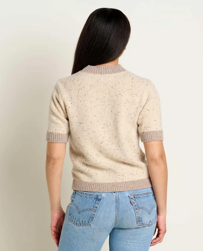 ToadandCo Sweaters Wilde Short Sleeve Sweater Almond 8211 Women039s