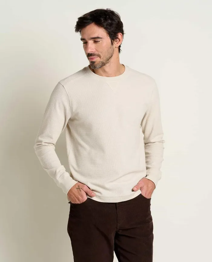 ToadandCo TShirts Framer II Long Sleeve Crew Oatmeal 8211 Men039s