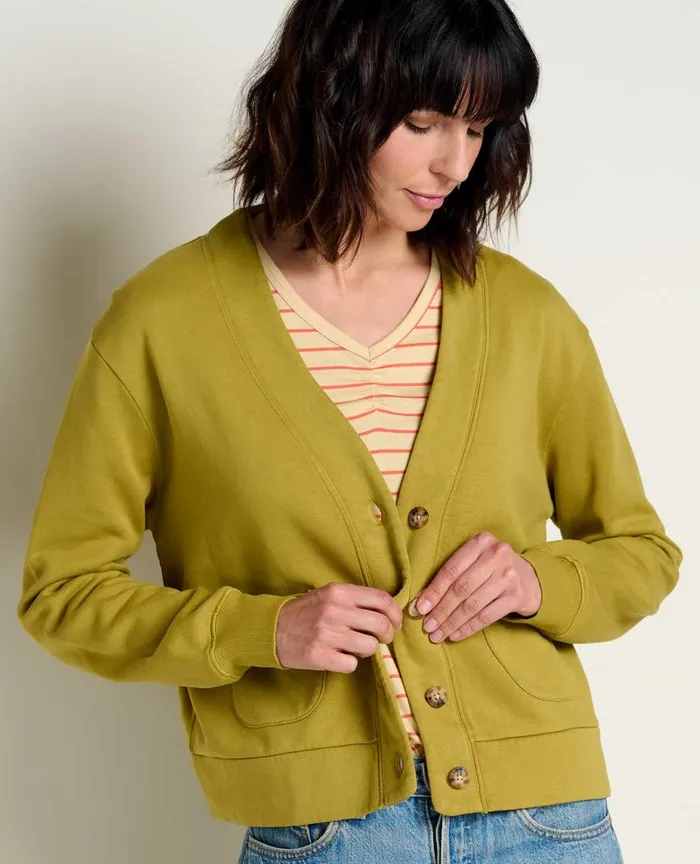 ToadandCo Tops and TShirts Hemp Daybreaker Cardigan Green Moss 8211 Women039s