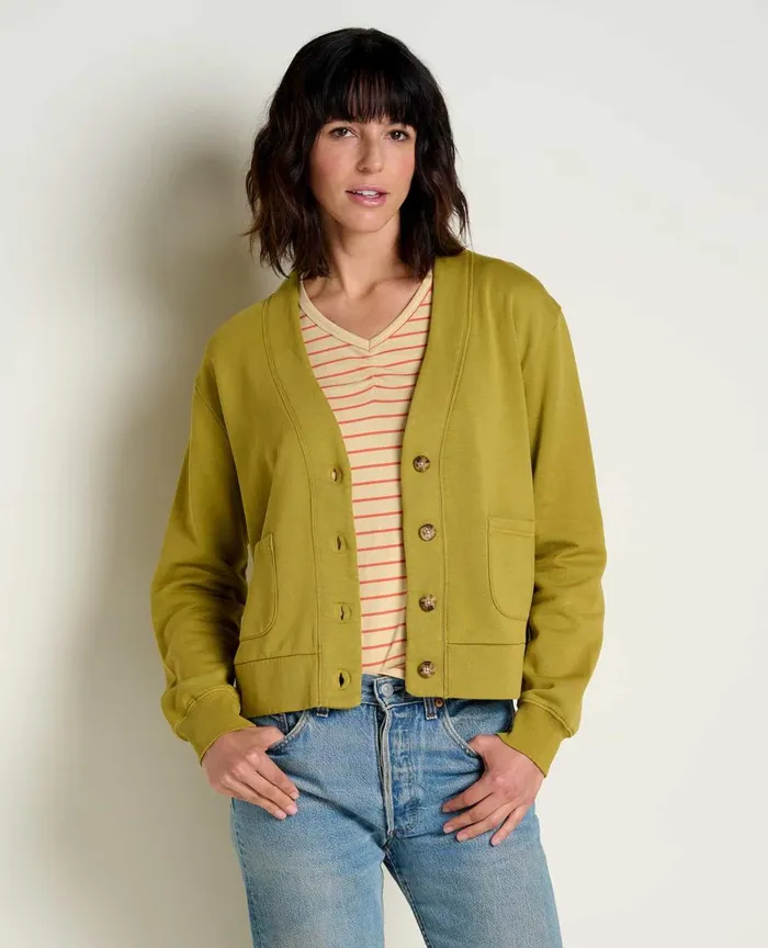 ToadandCo Tops and TShirts Hemp Daybreaker Cardigan Green Moss 8211 Women039s
