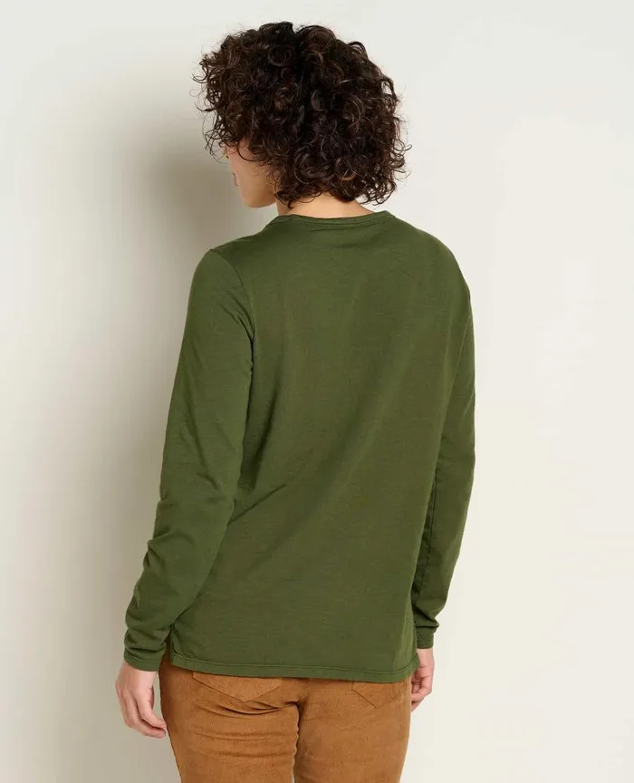 ToadandCo Tops and TShirts Women039s Primo Long Sleeve Crew Chive 8211 Women039s