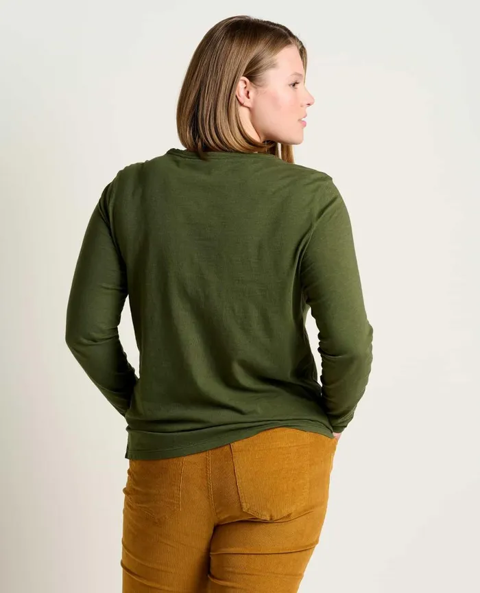 ToadandCo Tops and TShirts Women039s Primo Long Sleeve Crew Chive 8211 Women039s