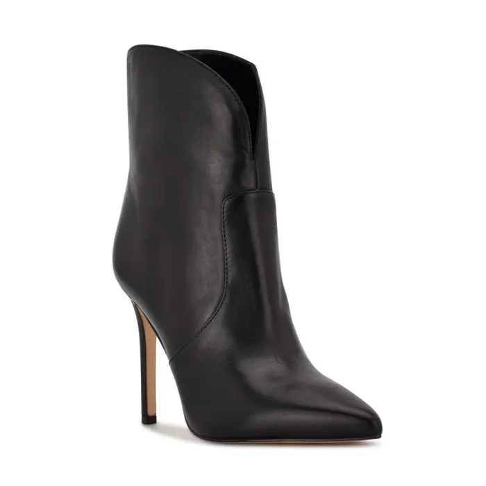 Tolate Dress Booties Black Leather Women Nine West Boots and Booties Tolate Dress Booties Black Leather Women Nine West Boots and Booties
