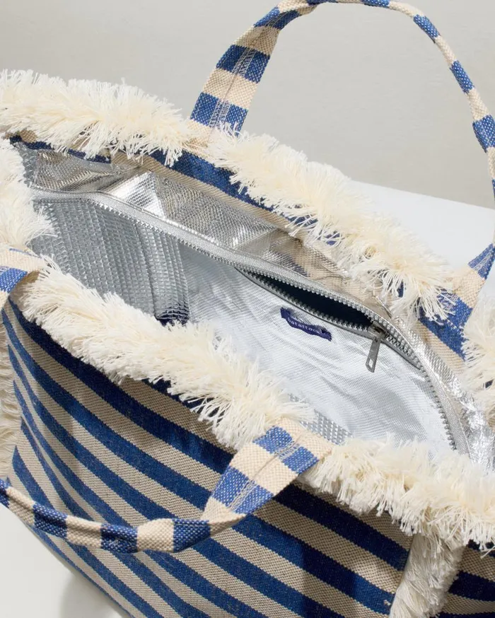 Tommy Bahama Beach Bags Canvas Cooler Tote Blue Stripe 8211 Beach and Home Tommy Bahama Beach Bags Canvas Cooler Tote Blue Stripe 8211 Beach and Home