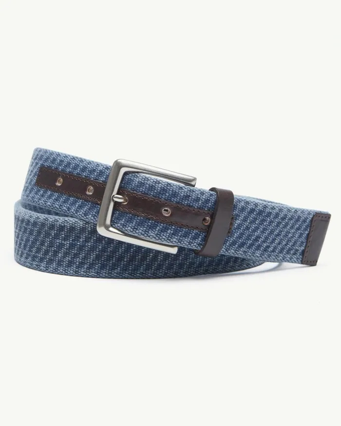 Tommy Bahama Belts Canvas Webbed Belt Navy 8211 Men