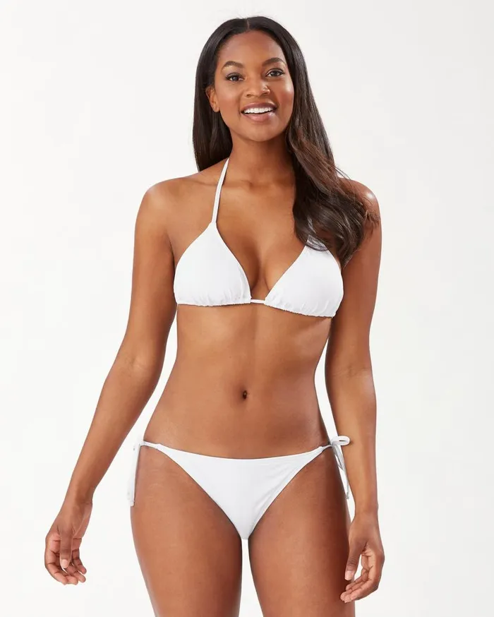 Tommy Bahama Bikini Tops Pearl Triangle Bikini Top White 8211 Women Tommy Bahama Bikini Tops Pearl Triangle Bikini Top White 8211 Women