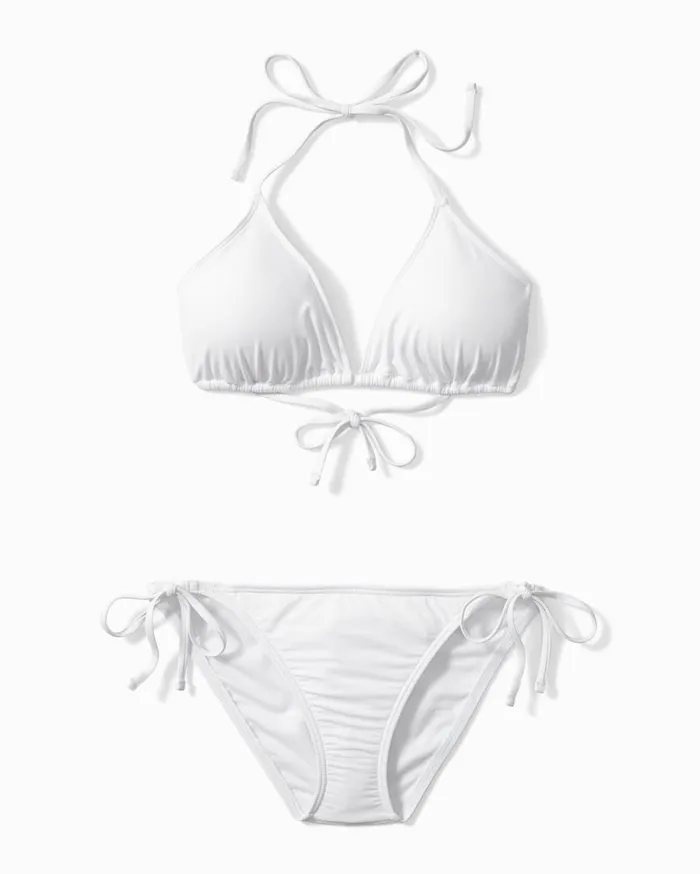 Tommy Bahama Bikini Tops Pearl Triangle Bikini Top White 8211 Women Tommy Bahama Bikini Tops Pearl Triangle Bikini Top White 8211 Women
