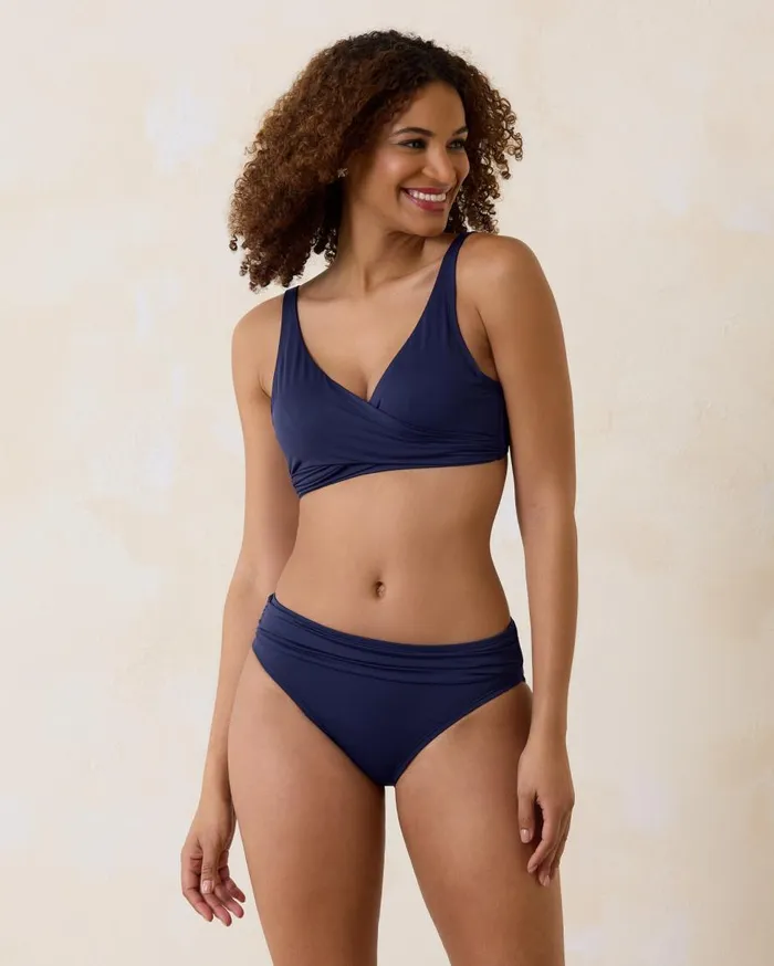 Tommy Bahama Bikini Tops Pearl Underwire WrapFront Bikini Top Mare Navy 8211 Women Tommy Bahama Bikini Tops Pearl Underwire WrapFront Bikini Top Mare Navy 8211 Women