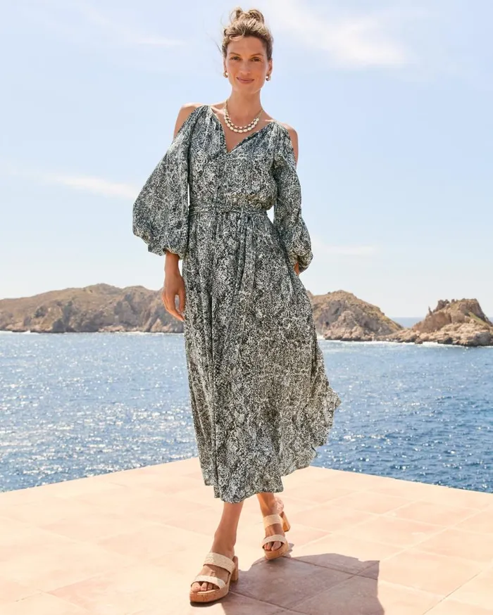 Tommy Bahama Dresses Playa Python Maxi Dress Shadow 8211 Women