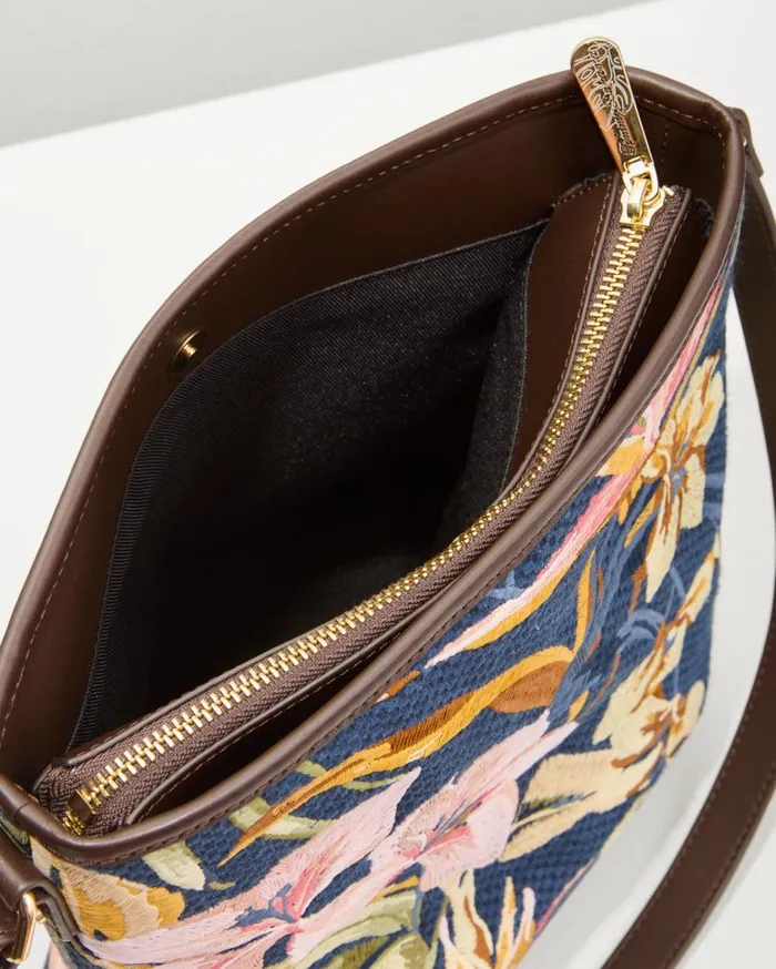 Tommy Bahama Handbags and Clutches Embroidered Crossbody Multi Floral Navy 8211 Women Tommy Bahama Handbags and Clutches Embroidered Crossbody Multi Floral Navy 8211 Women