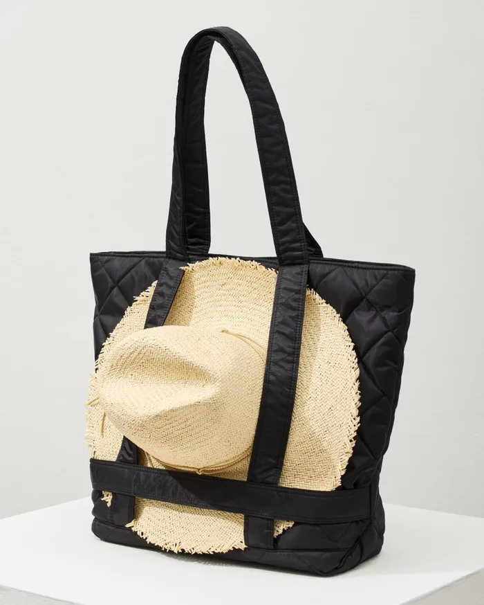 Tommy Bahama Handbags and Clutches Quilted Traveler Bag Black 8211 WomenBeach and Home